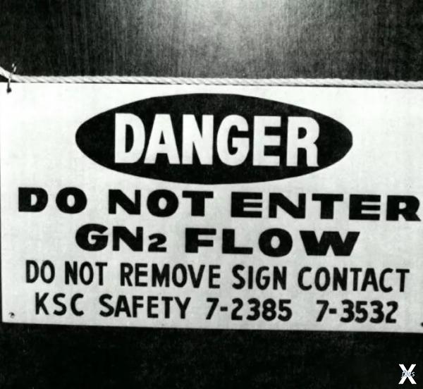 Плакат безопасности, предупреждающий ...