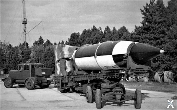 Транспортировка ракеты «Фау-2»