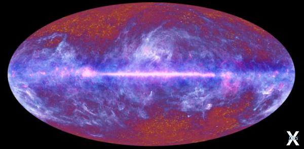 Карта Вселенной с реликтовым излучением