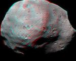 Астрономы представили снимок спутника Марса в 3D