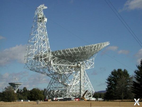Радиотелескоп Гирин-Бэнк, использован...