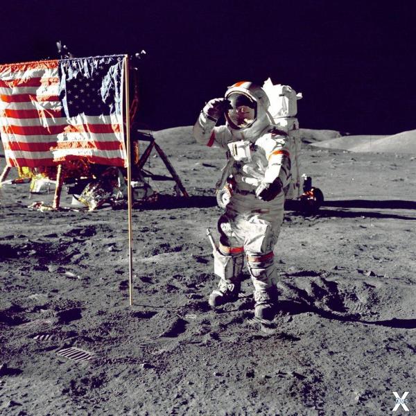 Нил Армстронг на Луне (Фото: tumblr.com)