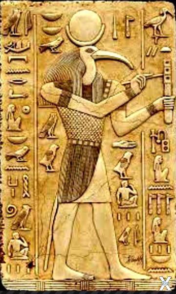Так изображали Тота древние египтяне ...