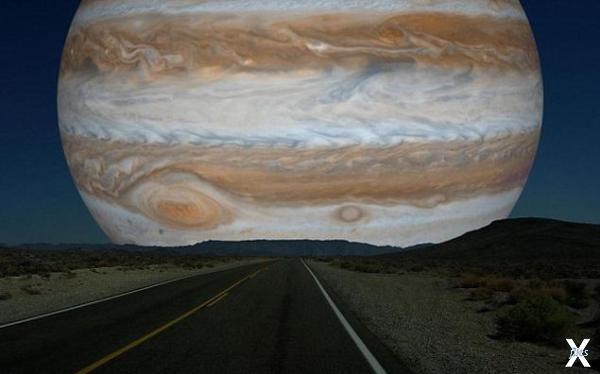 Так выглядел бы Юпитер, если бы встал...