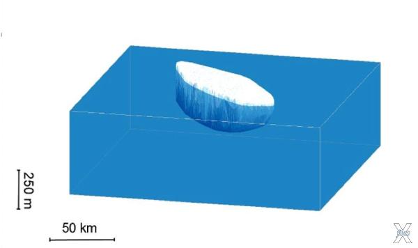 Ученые сделали 3Д-модель айсберга, ко...