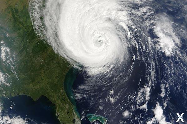Спутниковый снимок урагана «Катя»