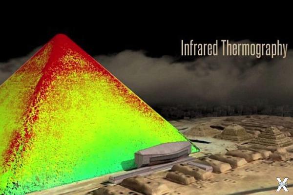 Пирамида Хеопса в инфракрасных лучах