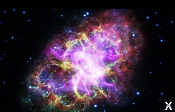 Взрыв сверхновой образует огромный св...