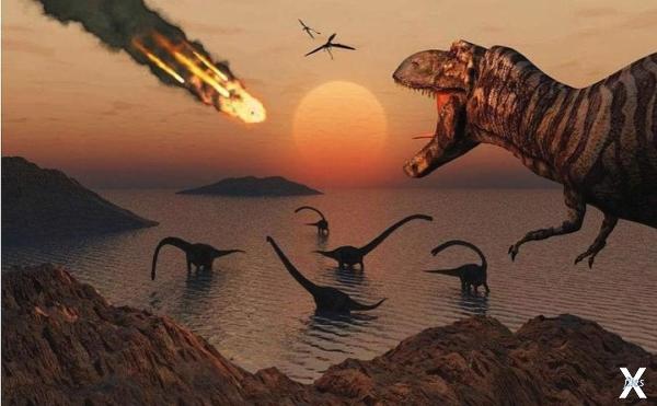 Падение астероида на динозавров могла...