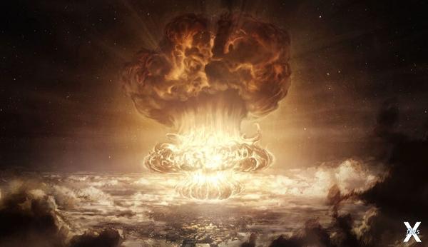 Теоретический взрыв бомбы антиматерии