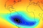 Гигантская магнитная аномалия, возникшая в Атлантике, растет и размножается