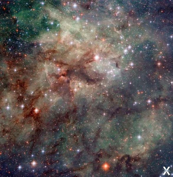 Tумaннocть Tapaнтул (NGC 2070) в coзв...