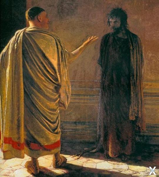 Н. Ге. Христос и Пилат