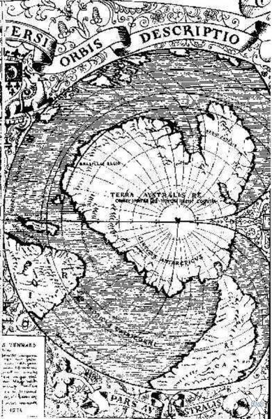 Карта мира Оронтеуса Финиуса (1532) +...