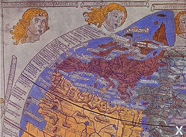 Карта Севера, составленная Птолемеем ...