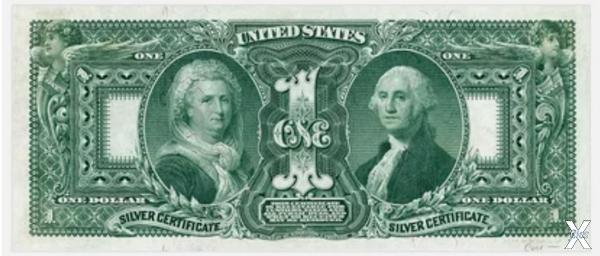 1 доллар 1896 года. Марта и Джордж Ва...
