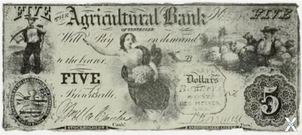 5 долларов XIX век