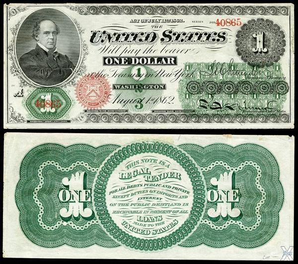 1 доллар 1862 года (Greenbacks)