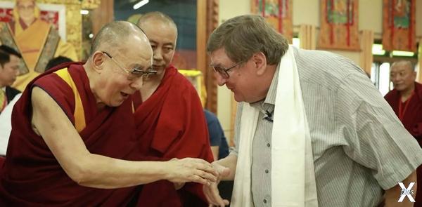 Встреча Далай-ламы и академика Святос...