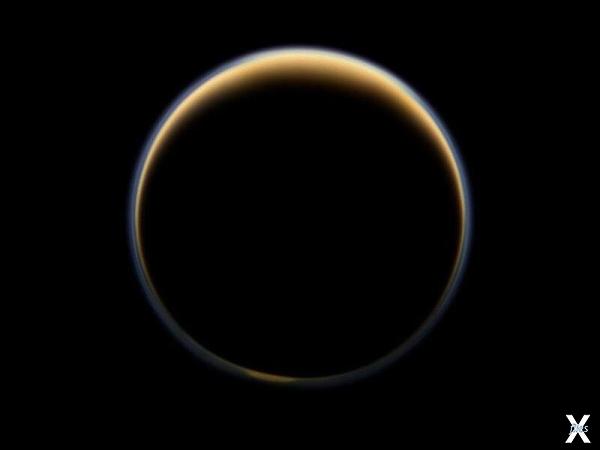 Ночная сторона Титана. Снимок "Кассини"