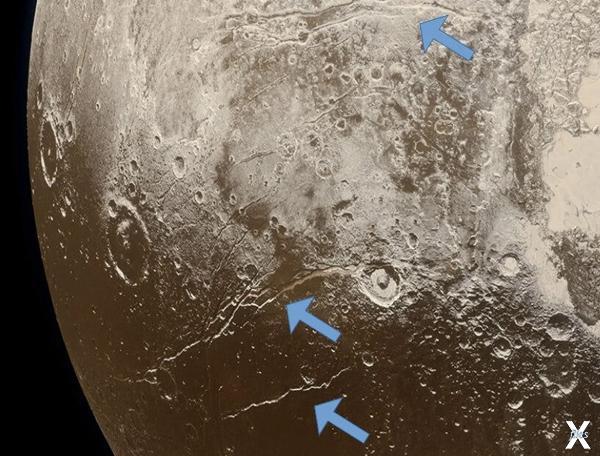 Трещины на Плутоне – свидетельства ак...