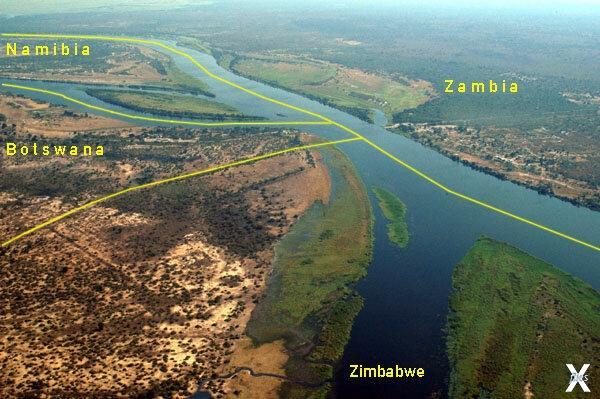 Река Замбези и границы Намибии, Замби...