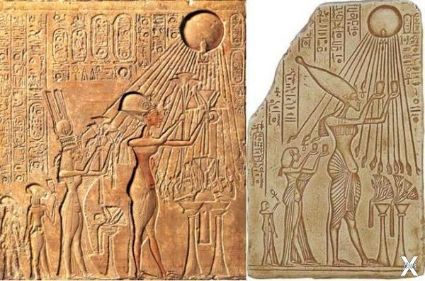 Атон: настенное искусство в египетску...