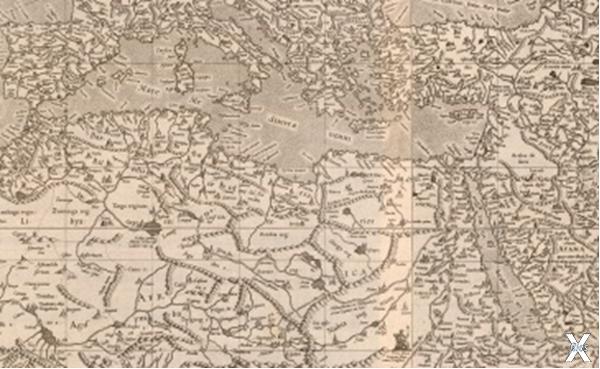 Карта Меркатора 1569 г.