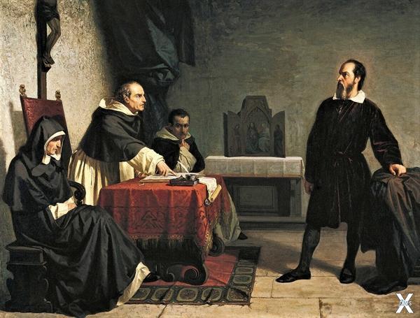 Кристиано Банти "Галилей перед инквиз...