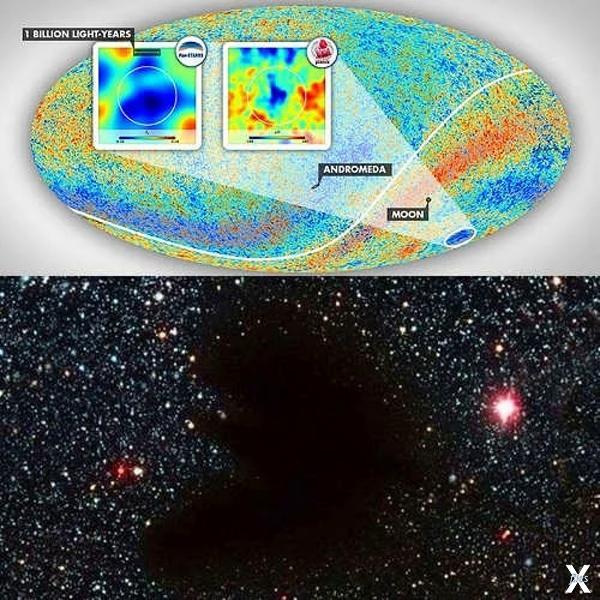 Пустота Эридана на карте видимой Всел...