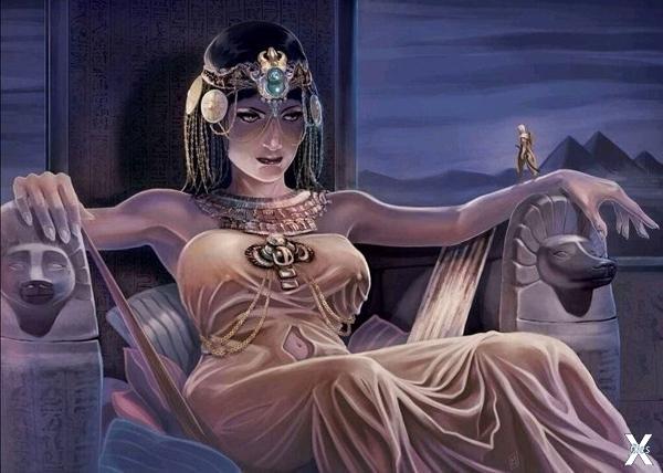 Зловещая красавица на египетском трон...