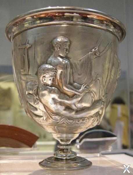Древнеримский серебряный кубок I в. н.э.