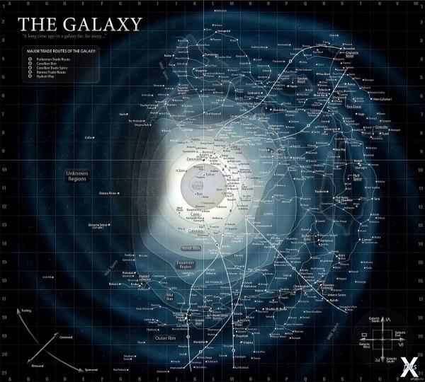Карта торговых маршрутов в Галактике ...