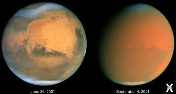 Как видна поверхность Марса во время ...