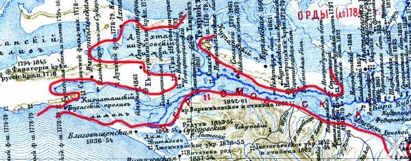 Карта 1899 года