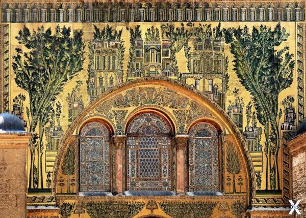 Мозаика мечети Омейядов в Дамаске, VI...