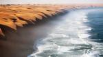 Сколько пустыня в глубину? Фото - границы пустыни и океана