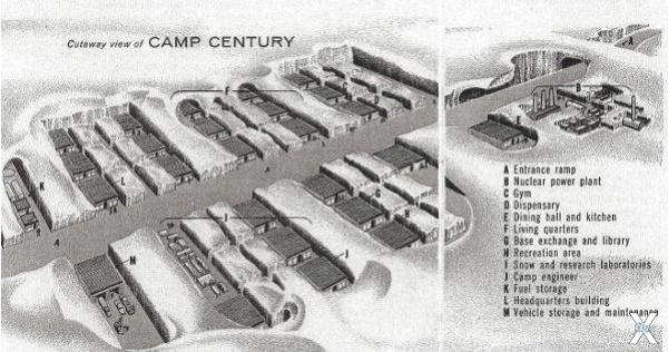 План полярной станции «Camp Century»