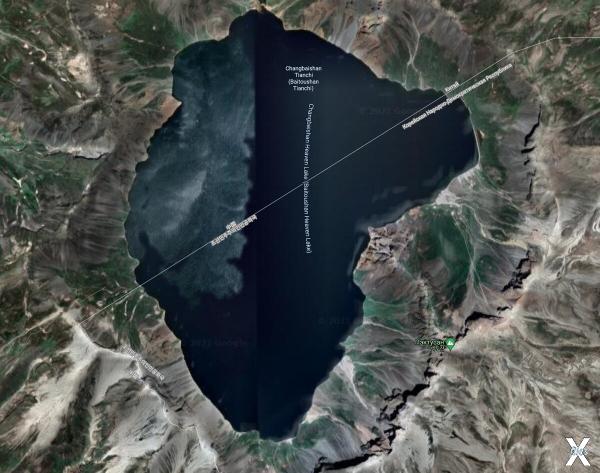 Озеро на Google-картах