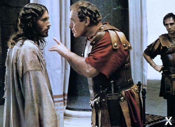 Иисус и Пилат. Кадр из мини-сериала «...
