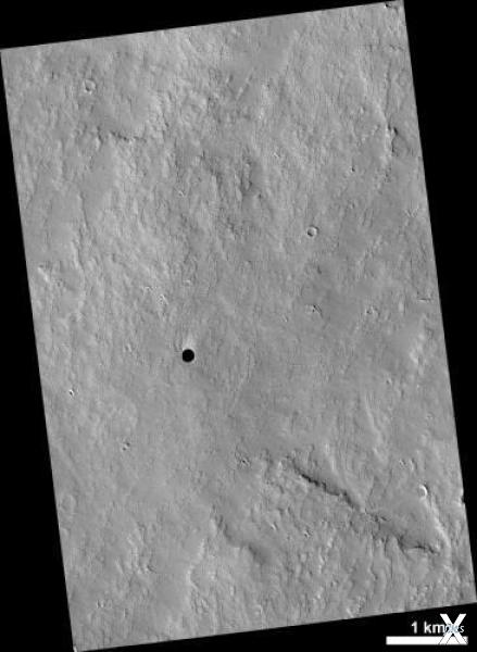 На этом изображении HiRISE находится ...