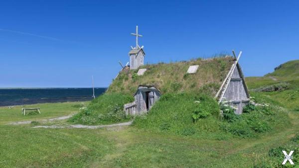 Реконструкция поселения викингов на о...
