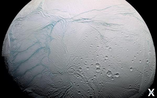 Поверхность Энцелада, фото "Кассини"