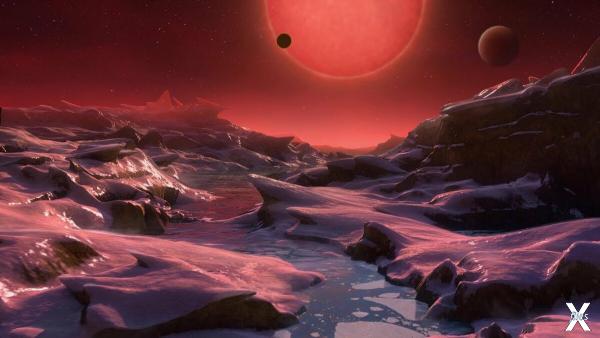 Миры TRAPPIST-1 в представлении худож...