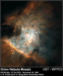 M42: мозаичное изображение туманности Ориона