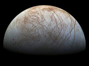 Поверхность ледяной луны Юпитера, Европы